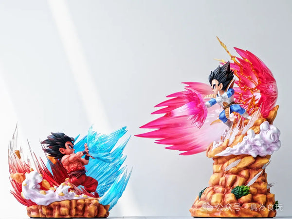 Goku Fires the Kaio-ken Kamehameha at Vegeta's Galick Gun Gallery by LeaGue Studio