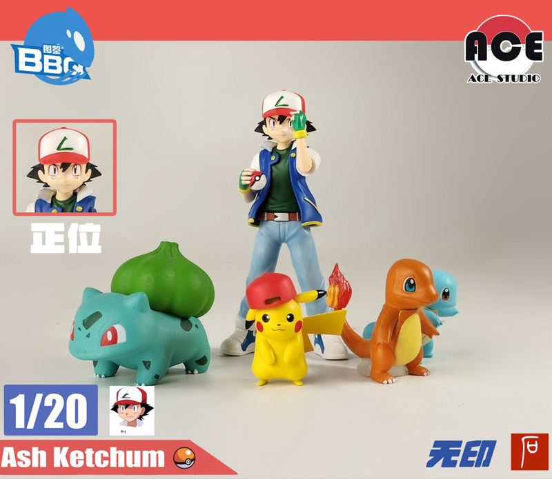 Pokemon X Y Trainer Figure / Ash & Pikachu !!! 